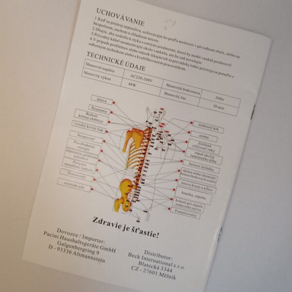 Beck,masážnyprístroj,multifunkčnýmasér,relaxačnézariadenie,masírovanie,starostlivosťotelo,svalovánapätie,regenerácia,infraohrev,vibráciamasér