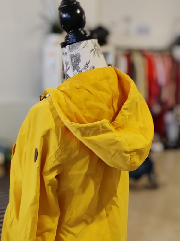 reusecentrum, baterkaren, Only, parka, XS, žltá, kapucňa, prechodná, na zips, voľnočasová, športová