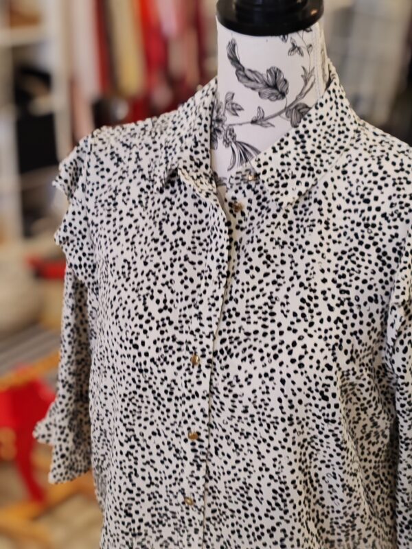 reusecentrum, baterkaren, F&F, blúzka, dámska, 38, vzorovaná, štýlová, elegantná, originálna