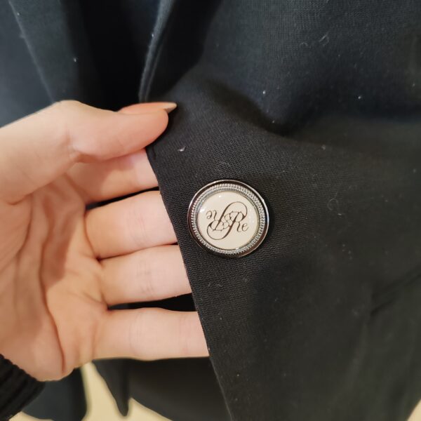 reusecentrum, baterkaren, Reserved, dámske sako, elegantné, tmavá farba, univerzálne, každodenné nosenie, veľkosť 38