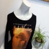 bodyflirt, dámsky nátelník, čierny nátelník, potlač, dlhý rukáv, veľkosť 42, vychádzkový top, casual štýl, pohodlné oblečenie, reusecentrum, baterkaren