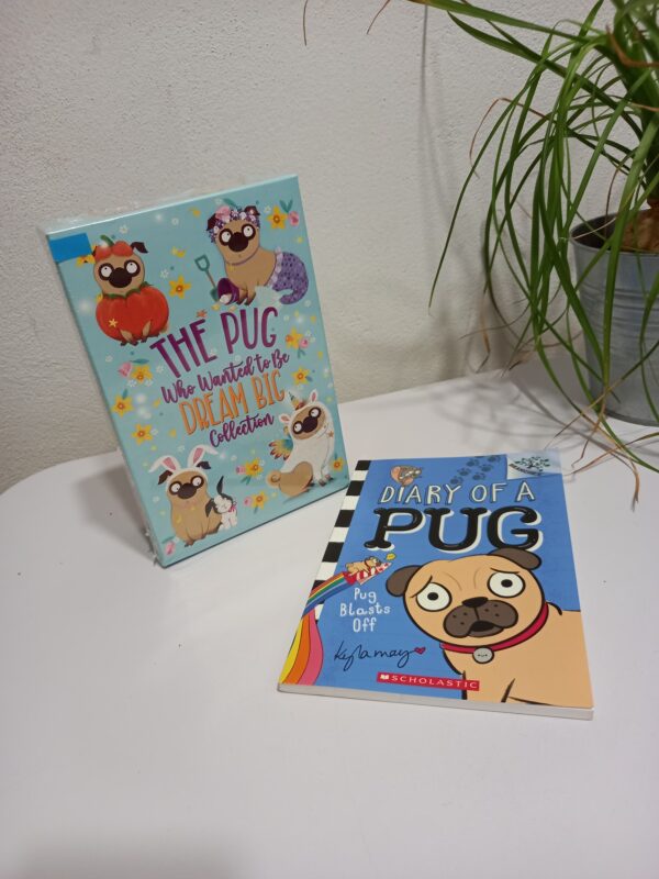 the pug, knihy v angličtine, detská literatúra, mopslík, príbehy psa, poučné čítanie, zvieracie príbehy, čítanie pre deti, anglické knihy, reusecentrum, baterkaren