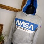 chlapčenská mikina, sivá mikina, športová mikina, voľnočasové oblečenie, mikina 150, nasa mikina, reusecentrum, baterkaren