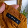 Reserved, dámska blúzka, retro štýl, horčicová blúzka, dlhý rukáv, veľkosť 40, elegantná blúzka, štýlový outfit, reusecentrum, baterkaren