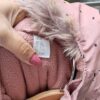reusecentrum, baterkaren, dievčenský overal, H&M overal, zimný overal, pudrovoružový overal, veľkosť 80, dojčenské oblečenie