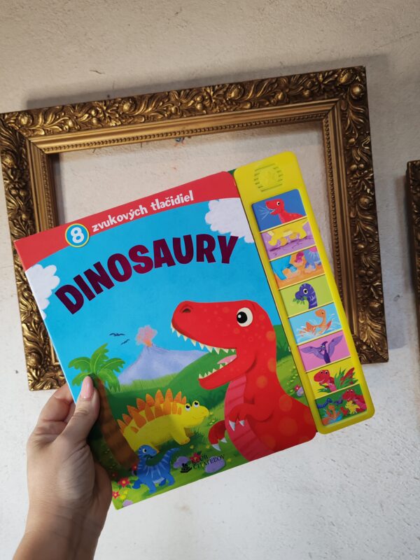 reusecentrum, baterkaren, zvuková kniha, tvrdá kniha, dinosaury, detská kniha, interaktívna kniha, edukačná kniha, hračka pre deti