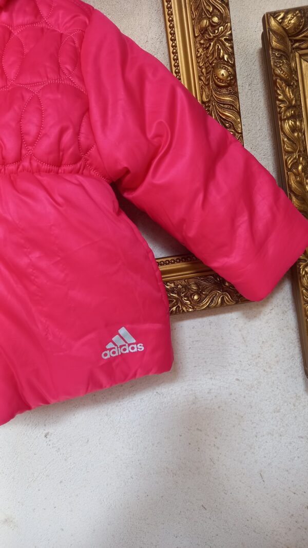 reusecentrum, baterkaren, detska bunda, adidas, velkost 80, 9-12 mesiacov, dievcenska bunda, zimna bunda, secondhand detske oblecenie