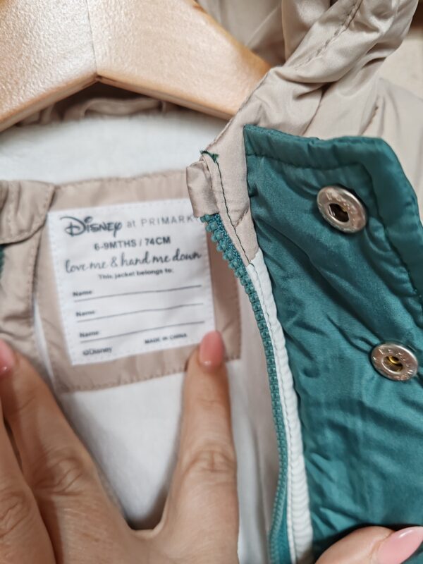 reusecentrum, baterkaren, detske oblecenie, disney, mickey mouse, zimna bunda, 74 cm, 6 9 mesiacov, detska bunda, babatko, detska moda, secondhand deti, udrzatelna moda