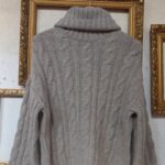 reusecentrum, baterkaren, pullandbear, damsky sveter, rolak, pleteny sveter, velkost M, zimna moda, basic kusok