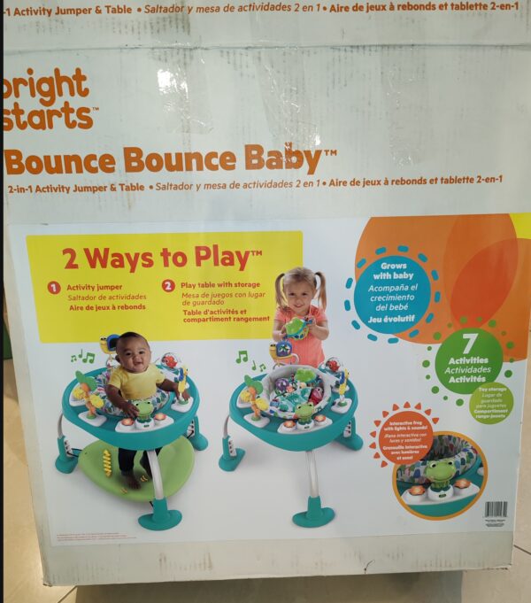 Bright Starts Bounce Bounce Baby 2v1 – detské aktivitné centrum / stolík